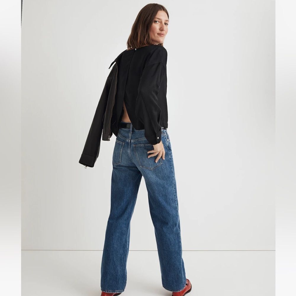 NWT Madewell Relaxed Tulip-Back Top